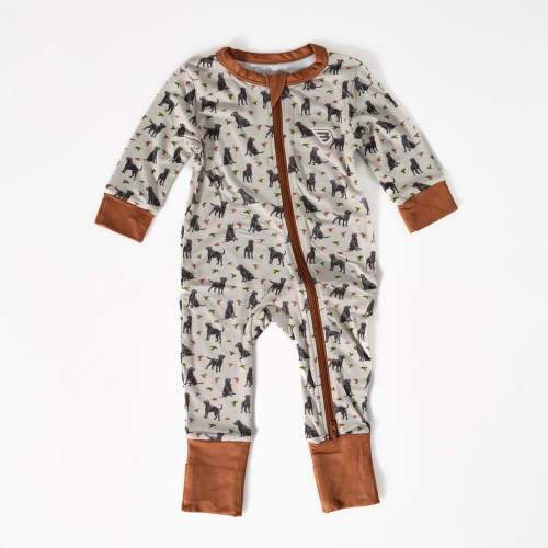 Baby Zip Up - Ducks And Dogs – BURLEBO