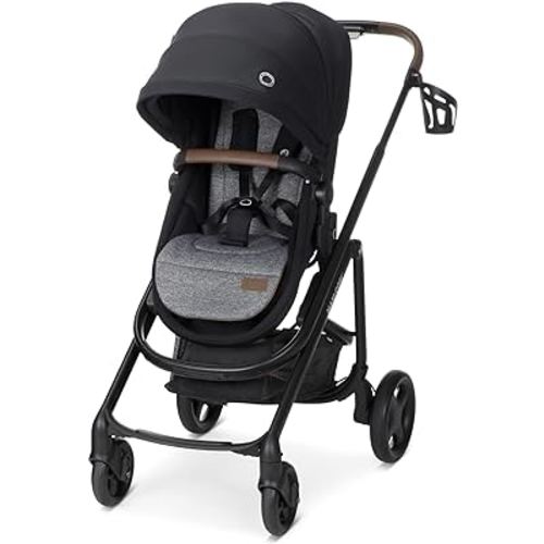 Maxi-Cosi Tayla Max Baby Strollers, Modular with Adjustable Seat, Converts to Lie-Flat Carriage, Parent and World Facing View, Lightweight, Onyx Wonder