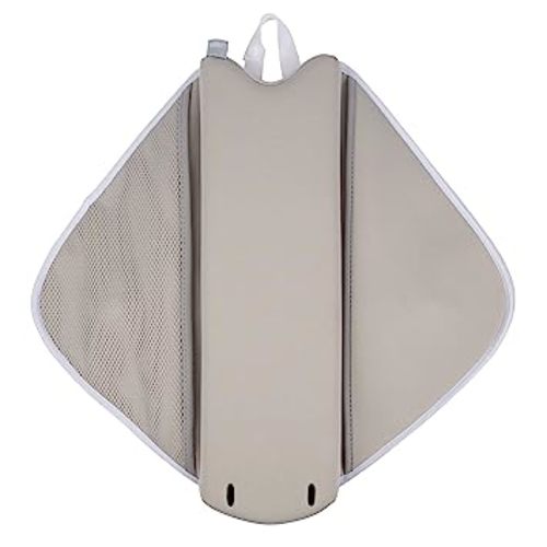 Ubbi Cushioned Elbow Rest, Non-Slip, Baby and Toddler Bath Time Must Have Accessory for Parents, Included Pockets for Bath Supplies Storage, Gray Stingray