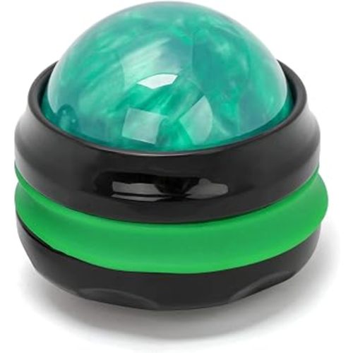Massage Ball, Manual Roller Massager, Handheld Self Massage Therapy and Relax Full Body Tools for Sore Muscles, Shoulders, Neck, Arms, Legs, Back, Foot, Body (Green)
