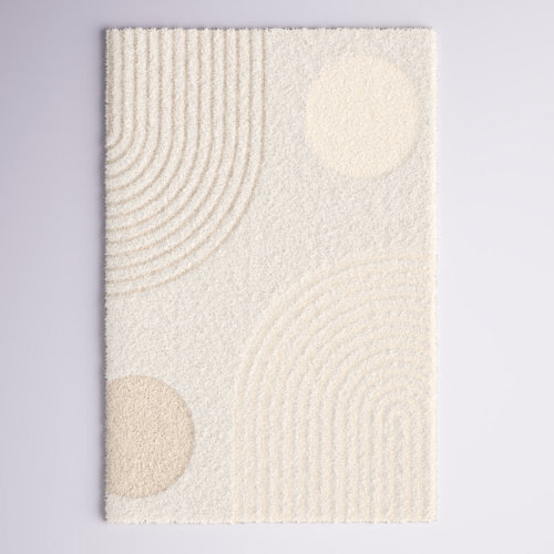 Wade Logan® Hazy Swirl Abstract Shag Area Rug & Reviews | Wayfair