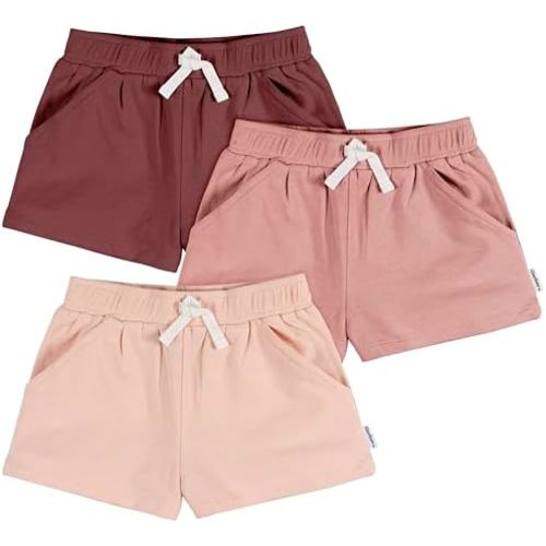 Gerber Baby Girls' 3-Pack Knit Shorts