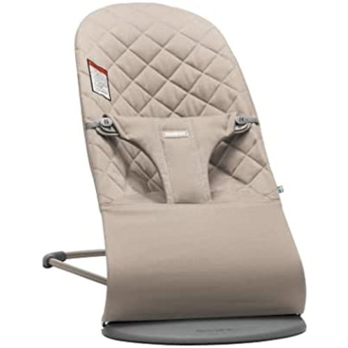 BabyBjörn Bouncer Bliss, Sand Gray, Cotton (006017US)