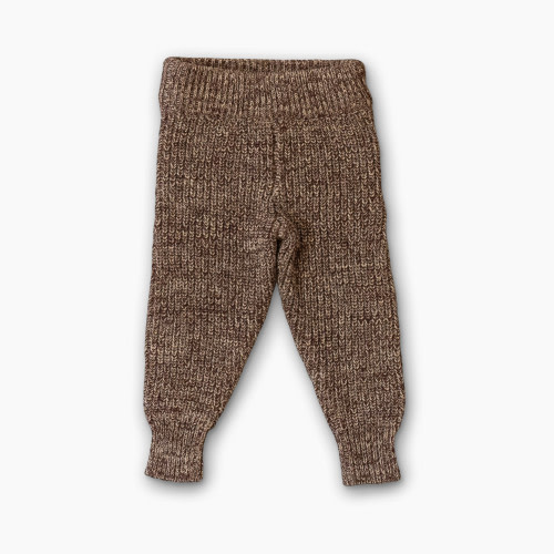 Goumi Kids Organic Cotton Knit Pant - Bark, 6-12 M