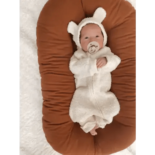 Luna + Luca Baby Bear Jumpsuit - Cozy Teddy