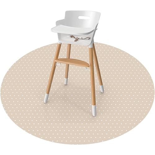 WeeSprout Baby Splat Mat for Kids, Large 51” x 51” Floor Playmat with Durable, Waterproof Surface and Non-Slip Bottom for Infants to Toddlers Under highchair, Arts and Crafts, picnics and Play