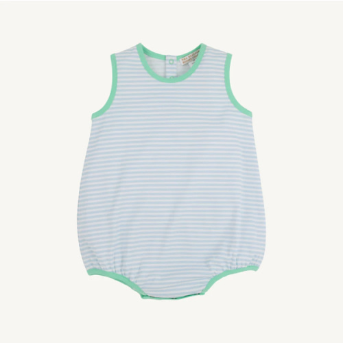 Patton Play Bubble - Buckhead Blue Stripe with Grace Bay Green