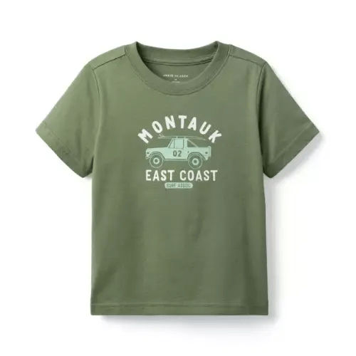 Boy Lichen Green Montauk Tee by Janie and Jack