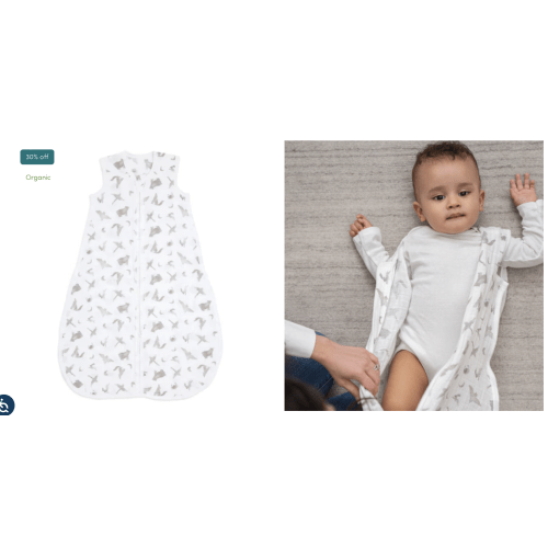 organic cotton light sleep sack TOG 1.0 map the stars | aden + anais