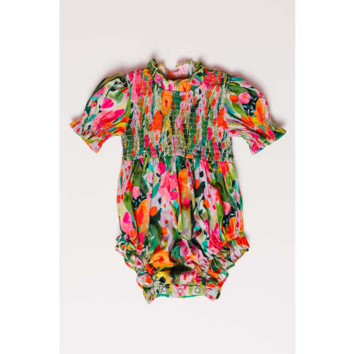 Baby Delia Romper in Multicolor Floral