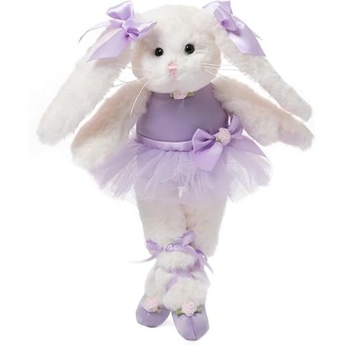 Bearington Collection Twirlina Ballerina Plush Stuffed Animal Bunny 12"