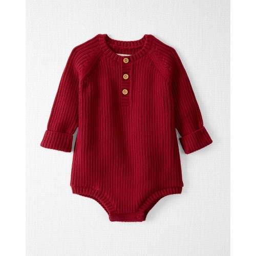 Baby Organic Cotton Rib Sweater Knit Bubble - Little Planet | Carter's
