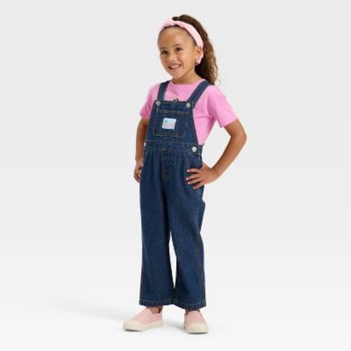 Toddler Girls' 3pk Ms. Rachel Cosplay Denim Overalls and Short Sleeve T-Shirt with Headband Set - Pink 2T