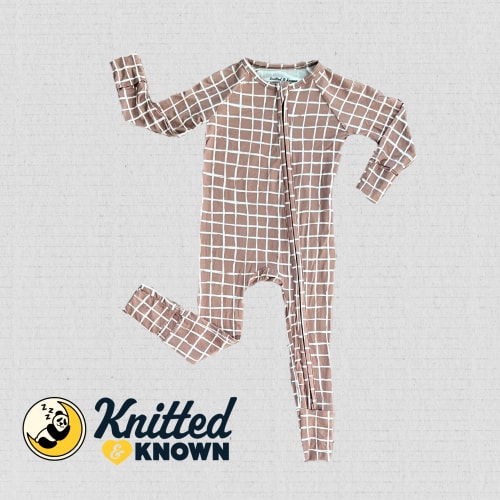 Chocolate Checkers Romper – Knitted & Known