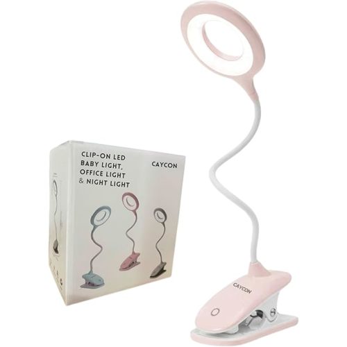Portable LED Clip On Night Light for Babies, Kids & Adults – Dimmable, Rechargeable, 3-Colors for Nursery, Feeding, Diaper Changes, Reading, Office, Travel, Camping, Baby Shower & Birthday Gift