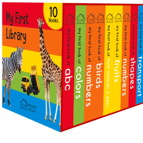 My First Library: Boxset of 10 Board Books for Kids