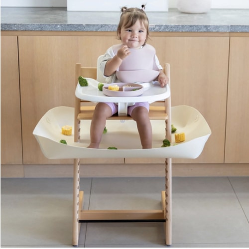 CATCHY - The Food Catcher for High Chairs – Stokee Tripp Trapp in White