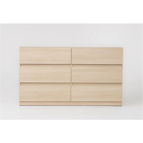 Living Spaces Elara Natural 6 Drawer Dresser