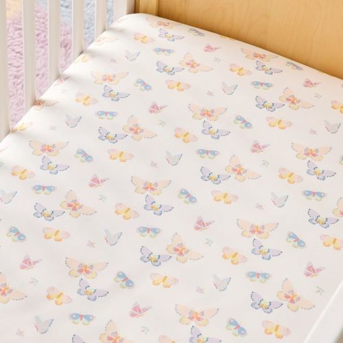 Butterfly Crib Sheet