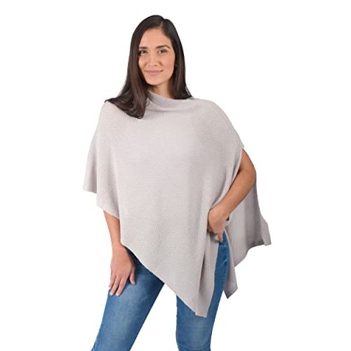 Nursing Cover Up for Breastfeeding - Privacy Nursing Covers - Breathable - Ponchy by Gold Mamas - Newborn Essentials Must Haves - Gray