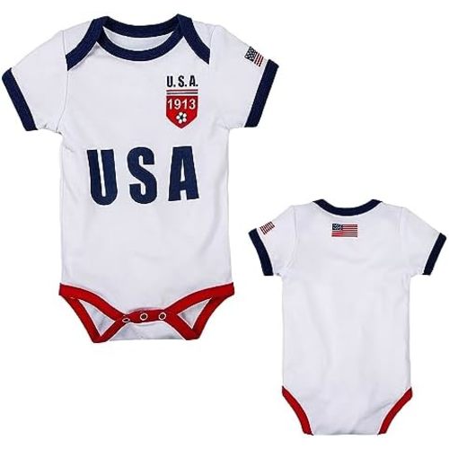 Cnins Sporty Baby Bodysuit 0-24M, Soccer-Themed Infant Onesie for Game Days, Family Matching Outfits, Party & Gift