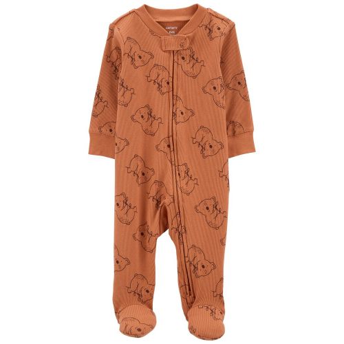 Koala 2-Way Zip Up Sleep & Play - NB - Brown
