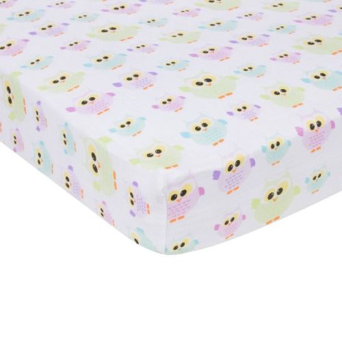 Miracleware Muslin Crib Sheet - Owls
