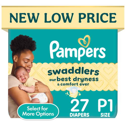Pampers, Swaddlers Diapers Preemie, 27 Count, Hypoallergenic