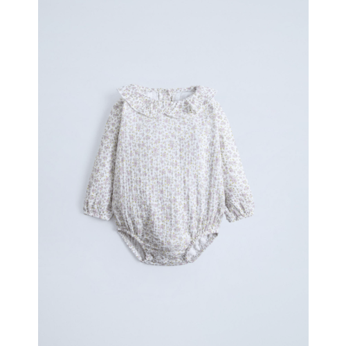 FLORAL DOTTED MESH BODYSUIT - Ecru | ZARA United States