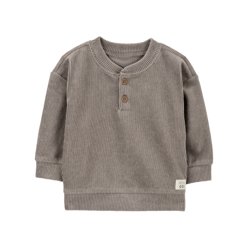 9M Baby Ribbed Velour Pullover - Carter's | Carter's