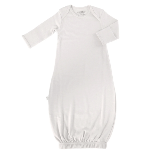 0-6: Merino Wool Baby Gown |Natural Merino Wool Baby Sleepwear – Woolino