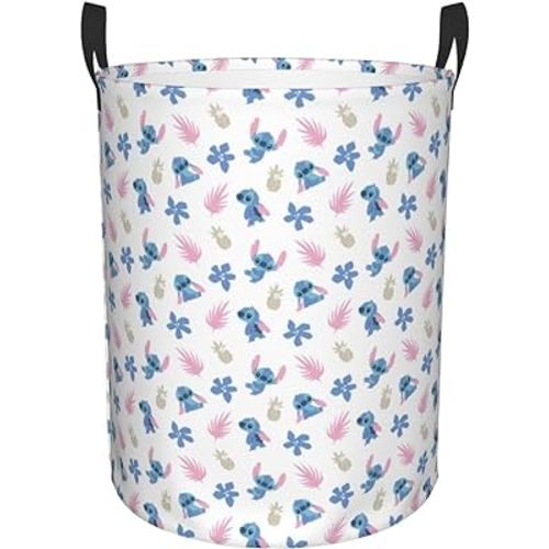 Cartoon Cute Monster Laundry Hamper Circular Laundrys Basket Waterproof Foldable Storage Clothes Bag For Home Bathroom Z(3) Medium