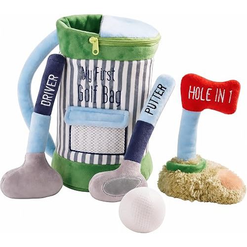 My Golf Bag Plush Set | Includes Plush Bag and Clubs, For Babies, Toddlers or Infants, Great Shower Gift