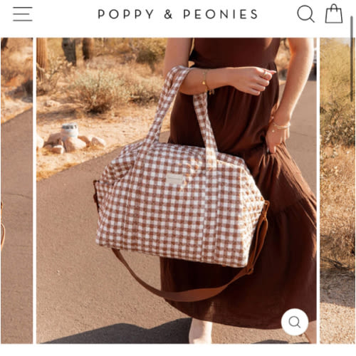 Quilted Weekend Warrior– Poppy & Peonies