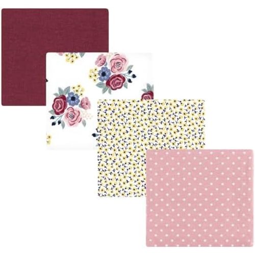 Luvable Friends Little Treasure Flannel Receiving Blankets 4pk