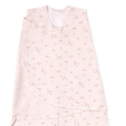 Pink Floral Cotton Swaddle Newborn | HALO
