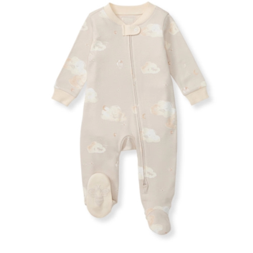 Good Night Sky Organic Cotton Sleep and Play Ice Flow