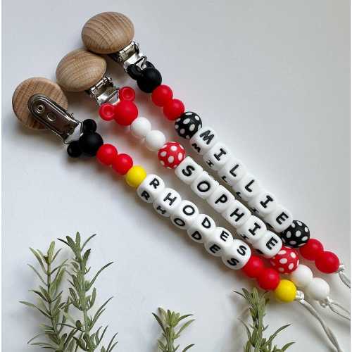 Personalized Pacifier Clip - Disney Inspired