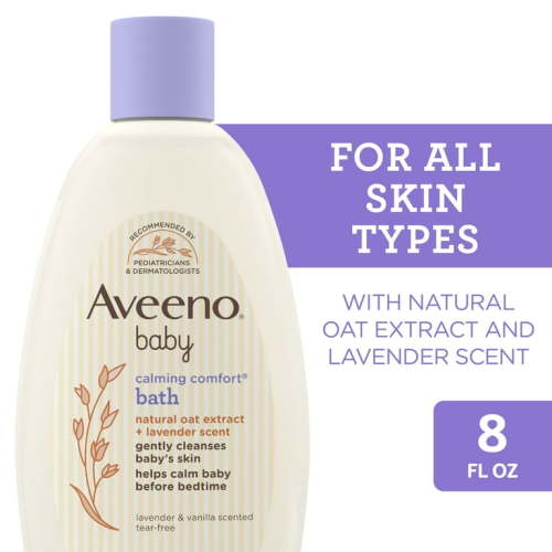 Aveeno Baby Calming Comfort Bath Body Wash, Lavender & Vanilla, 8 fl oz