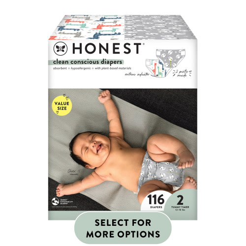 The Honest Company, Clean Conscious™ Diapers, Size 2, 116 Count (Select for More Options)