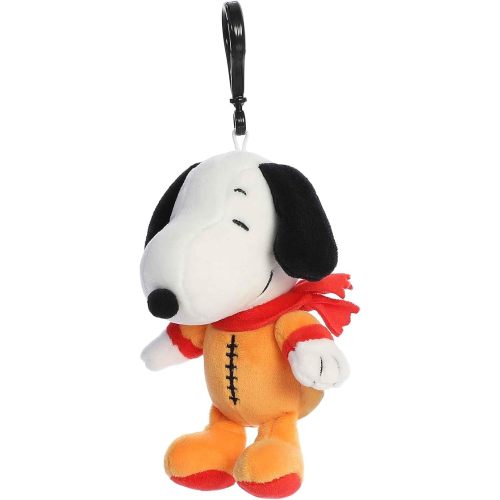 Aurora® Timeless Peanuts® Astronaut Snoopy Clip-On Stuffed Animal - Classic Characters - Lasting Memories - Orange 5 Inches