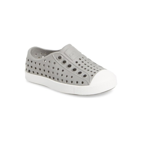 Baby, Walker, Toddler & Little Kid Kids' Jefferson Water Friendly Slip-On Sneaker, 5 M, Pigeon Grey/ Shell White