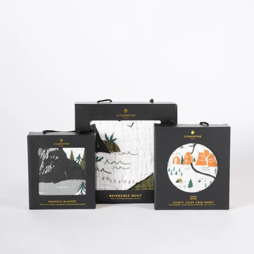 National Parks Essential Bundle (quilt, swaddle, crib sheet)