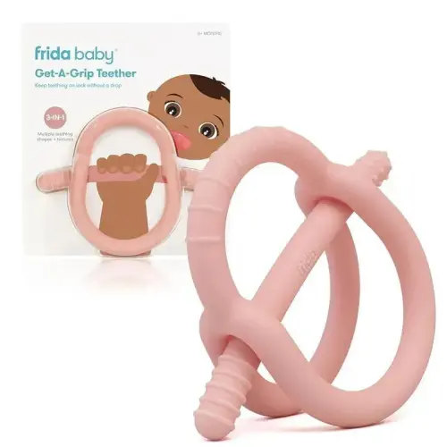 FridaBaby - Get-A-Grip Teether, Muted Pink