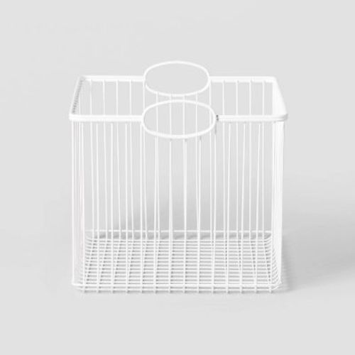 Wire Stackable Kids' Storage Basket Navy - Pillowfort™