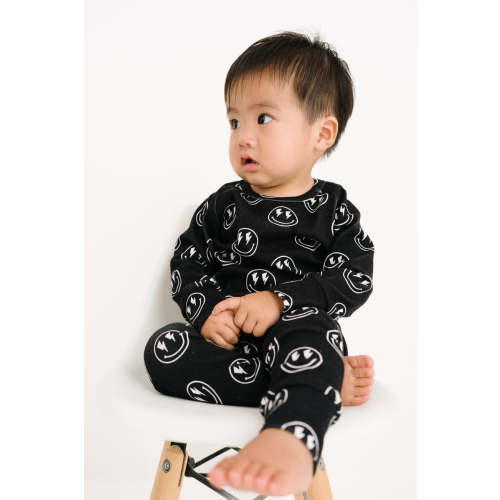 Black Lightning Smiley Lounge Set
