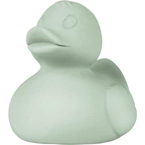 Oli & Carol Duck Toy - Elvis The Duck | Natural Hevea Rubber | Rubber Ducky Baby Bath Toys | Baby Teether | Hevea Bath Toys for Babies 0-12 Months (Mint)