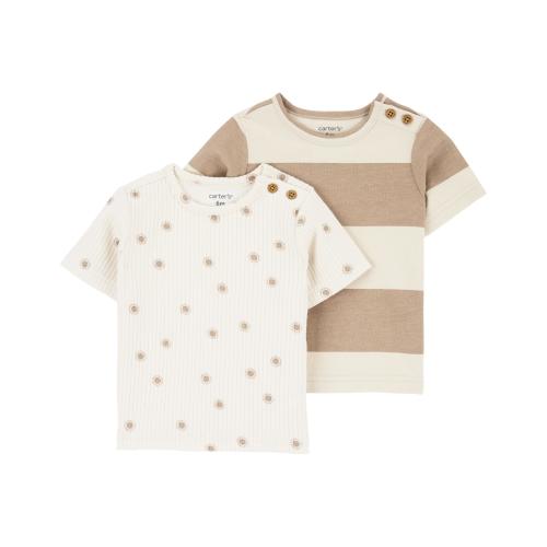 Baby 2-Pack Short-Sleeve Tees - 12M - Style,Multi