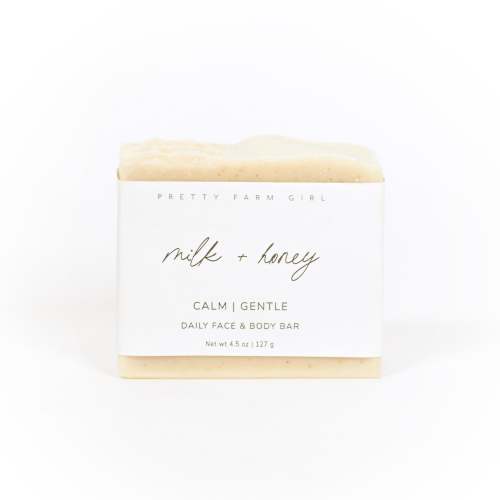 Pretty Farm Girl Fragrance Free Handmade Tallow and Goat Milk Soap Bar (Type: Milk And Honey Bar)