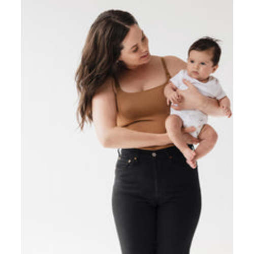 Comfort Zone Nursing Bra - LATTE LARGE